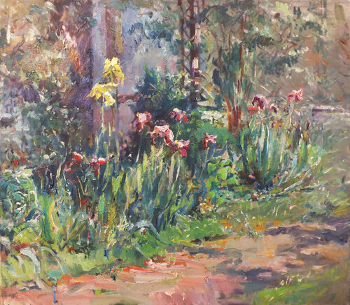 Irises di Artem Brazhnik, Pittura in vendita su Singulart