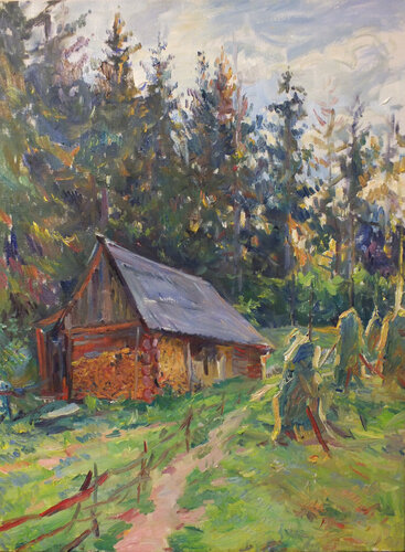 Evening, Carpathian mountains par Artem Brazhnik, Peinture en vente sur Singulart