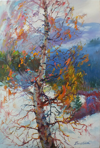 Birch by Artem Brazhnik, Painting for Sale on Singulart