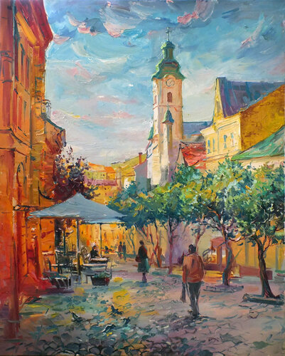 In the evening di Artem Brazhnik, Pittura in vendita su Singulart