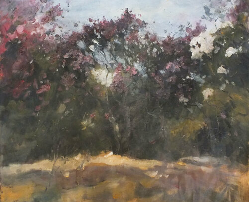 Lilac blossoms par Artem Brazhnik, Peinture en vente sur Singulart