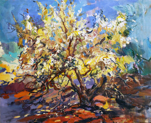 In the garden par Artem Brazhnik, Peinture en vente sur Singulart