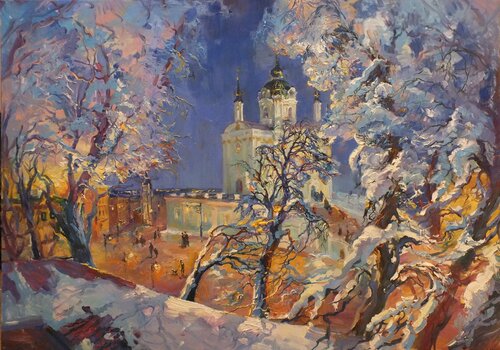 Kiev, winter von Artem Brazhnik, Malerei kaufen auf Singulart