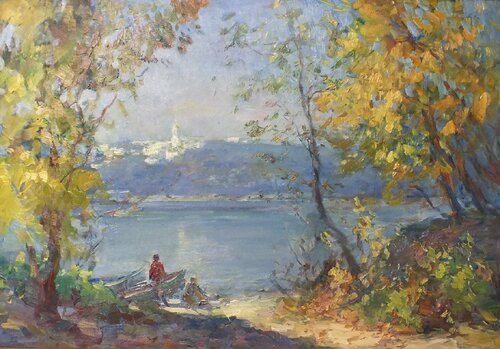 Autumn in Kiev par Artem Brazhnik, Peinture en vente sur Singulart