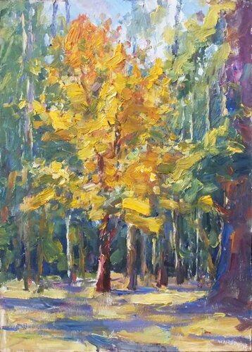 Autumn is coming de Artem Brazhnik, Pintura a la venta en Singulart