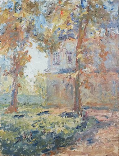 Autumn, Saint Sophia's Cathedral, Kiev de Artem Brazhnik, Pintura a la venta en Singulart