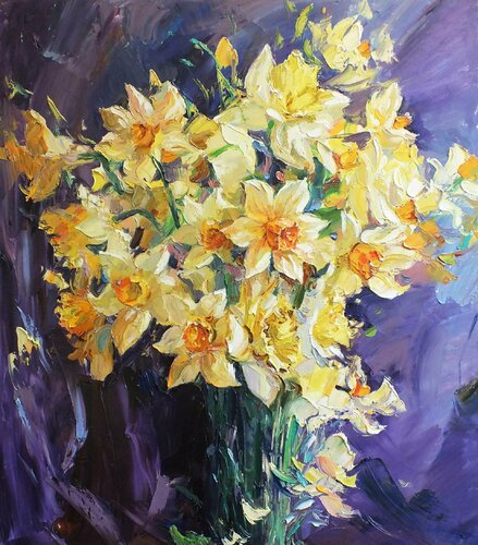 Bouquet by Artem Brazhnik, Painting for Sale on Singulart