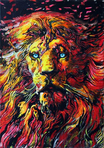 Lion by Artem Brazhnik, Painting for Sale on Singulart
