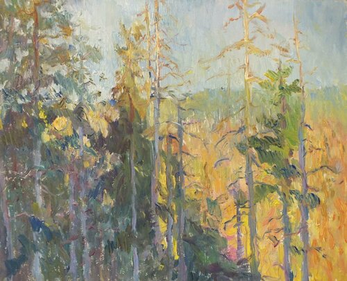 Evening in the Forest de Artem Brazhnik, Pintura a la venta en Singulart