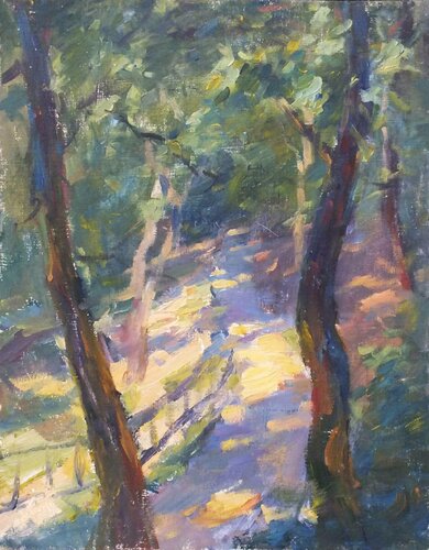 Evening in the Park de Artem Brazhnik, Pintura a la venta en Singulart