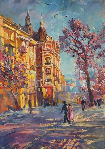Golden Gate de Artem Brazhnik, Pintura a la venta en Singulart