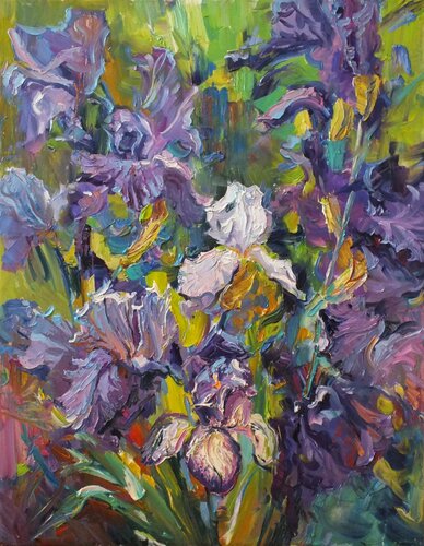 Irises de Artem Brazhnik, Pintura a la venta en Singulart