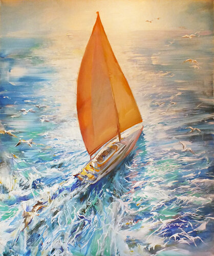Sailing di Artem Brazhnik, Pittura in vendita su Singulart