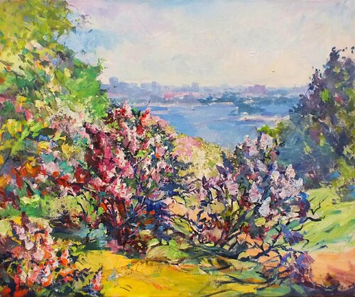 Spring in Kiev by Artem Brazhnik, Painting for Sale on Singulart