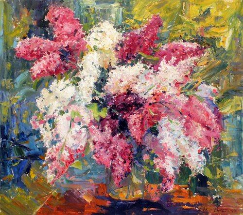 Lilac in Blossom von Artem Brazhnik, Malerei kaufen auf Singulart