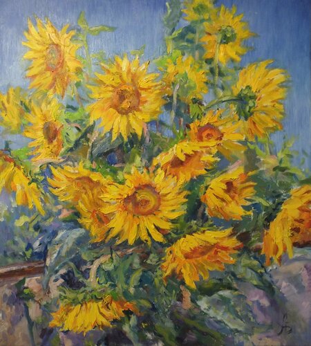 Sunflowers par Artem Brazhnik, Peinture en vente sur Singulart