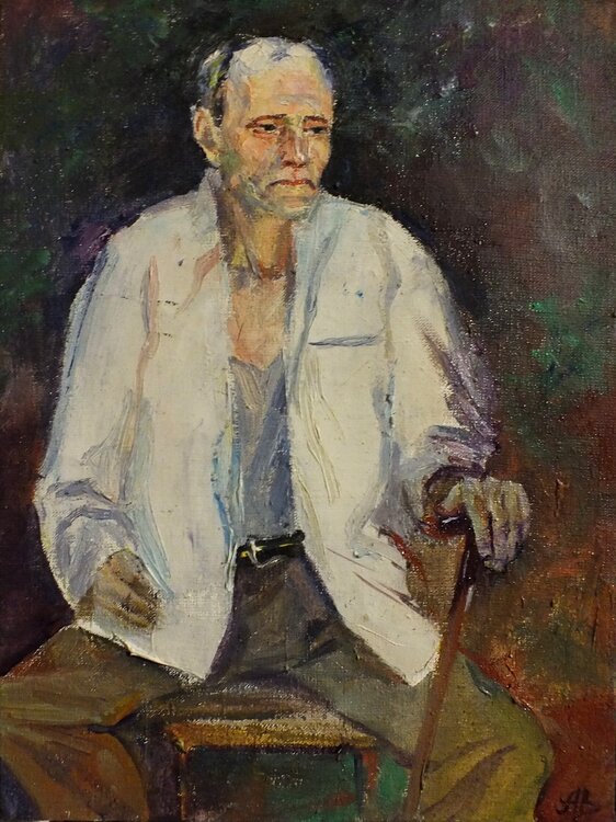 Portrait of an Old Man Artem Brazhnik
