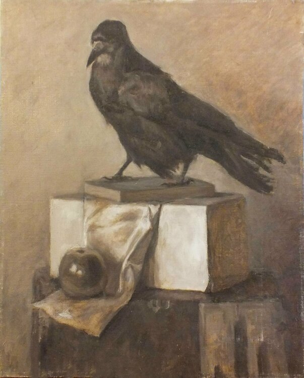 Still life with Crow Artem Brazhnik