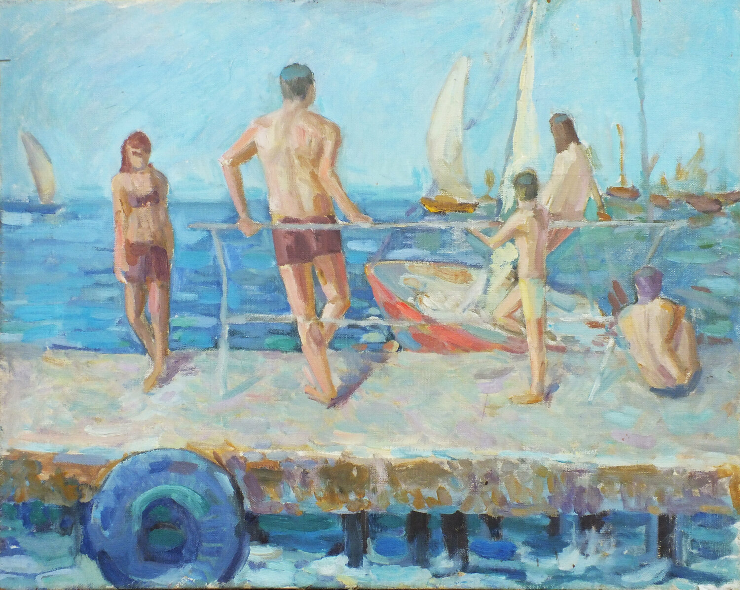 Summertime Artem Brazhnik Originalgemälde zu verkaufen