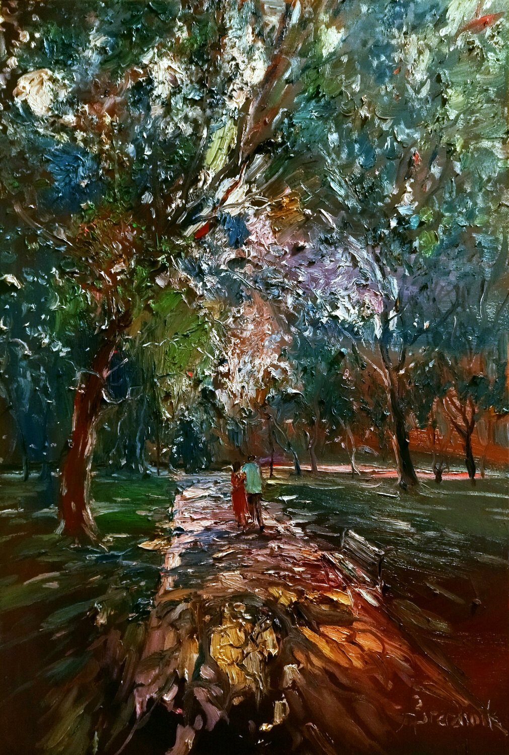 In the Park Artem Brazhnik Dipinto originale in vendita