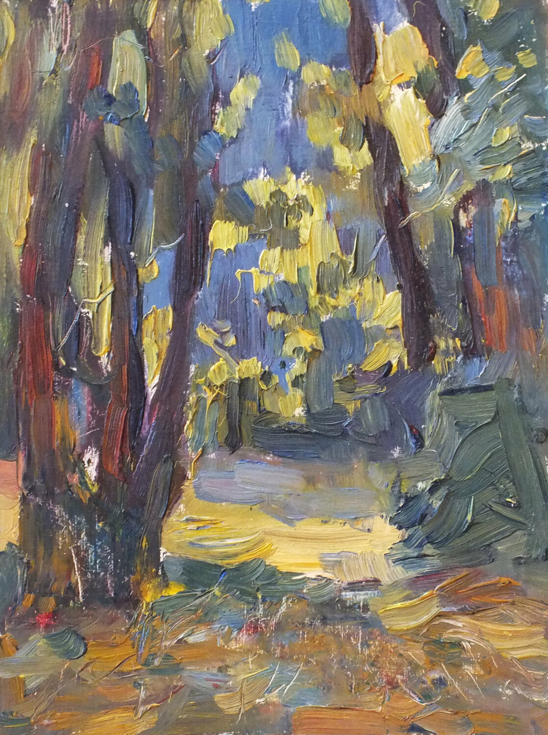 Autumn landscape Artem Brazhnik Origineel schilderij te koop