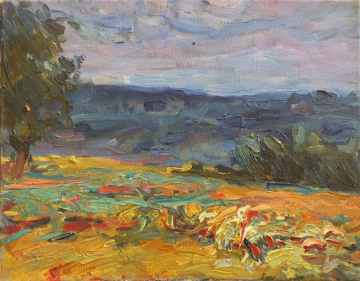 Spring cityscape Artem Brazhnik Dipinto originale in vendita