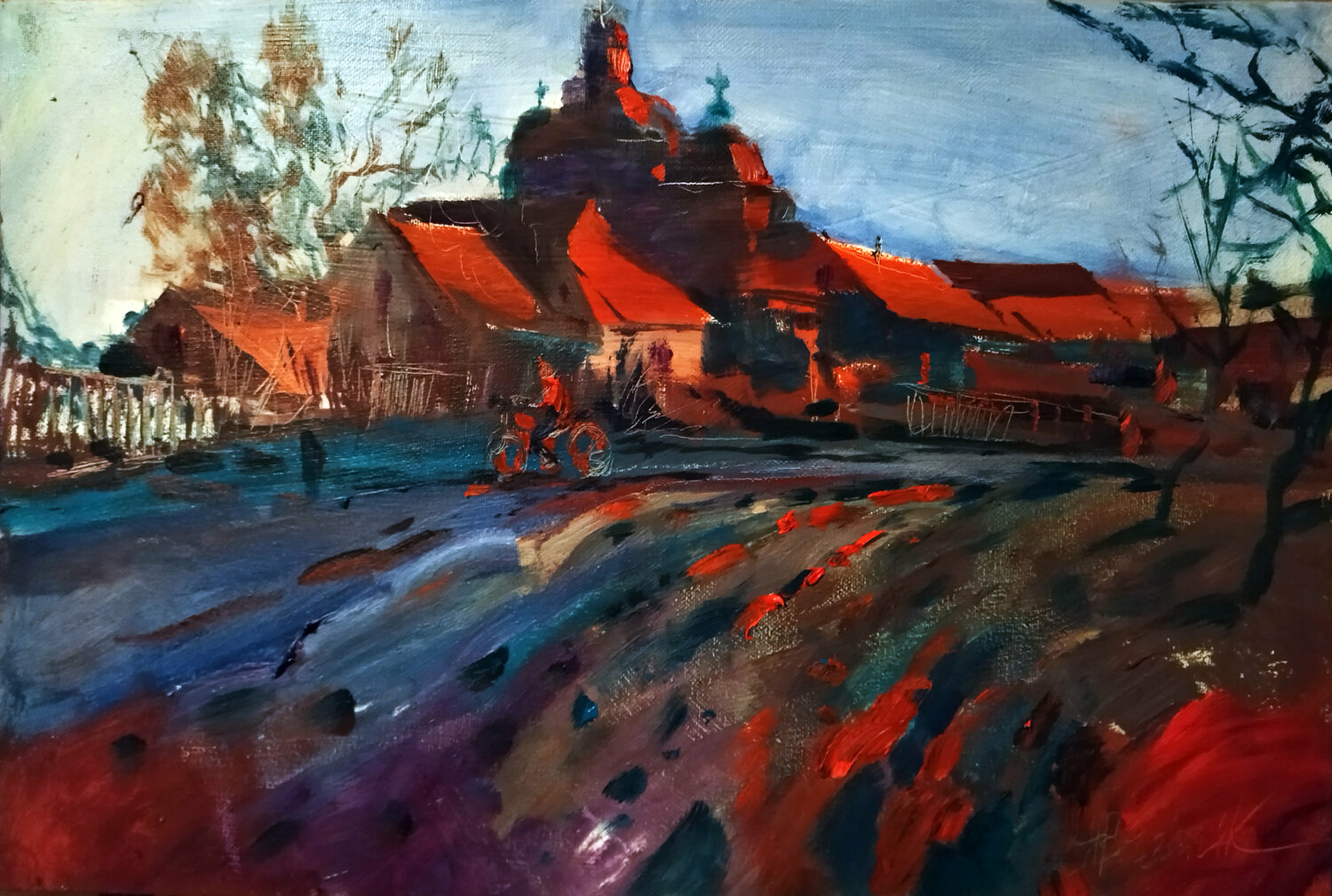 Evening Artem Brazhnik Origineel schilderij te koop