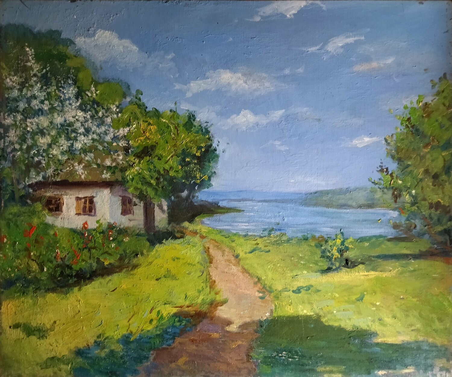 Summer in the Village Artem Brazhnik Dipinto originale in vendita