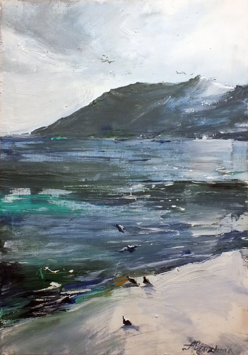 Grey Day Artem Brazhnik Origineel schilderij te koop