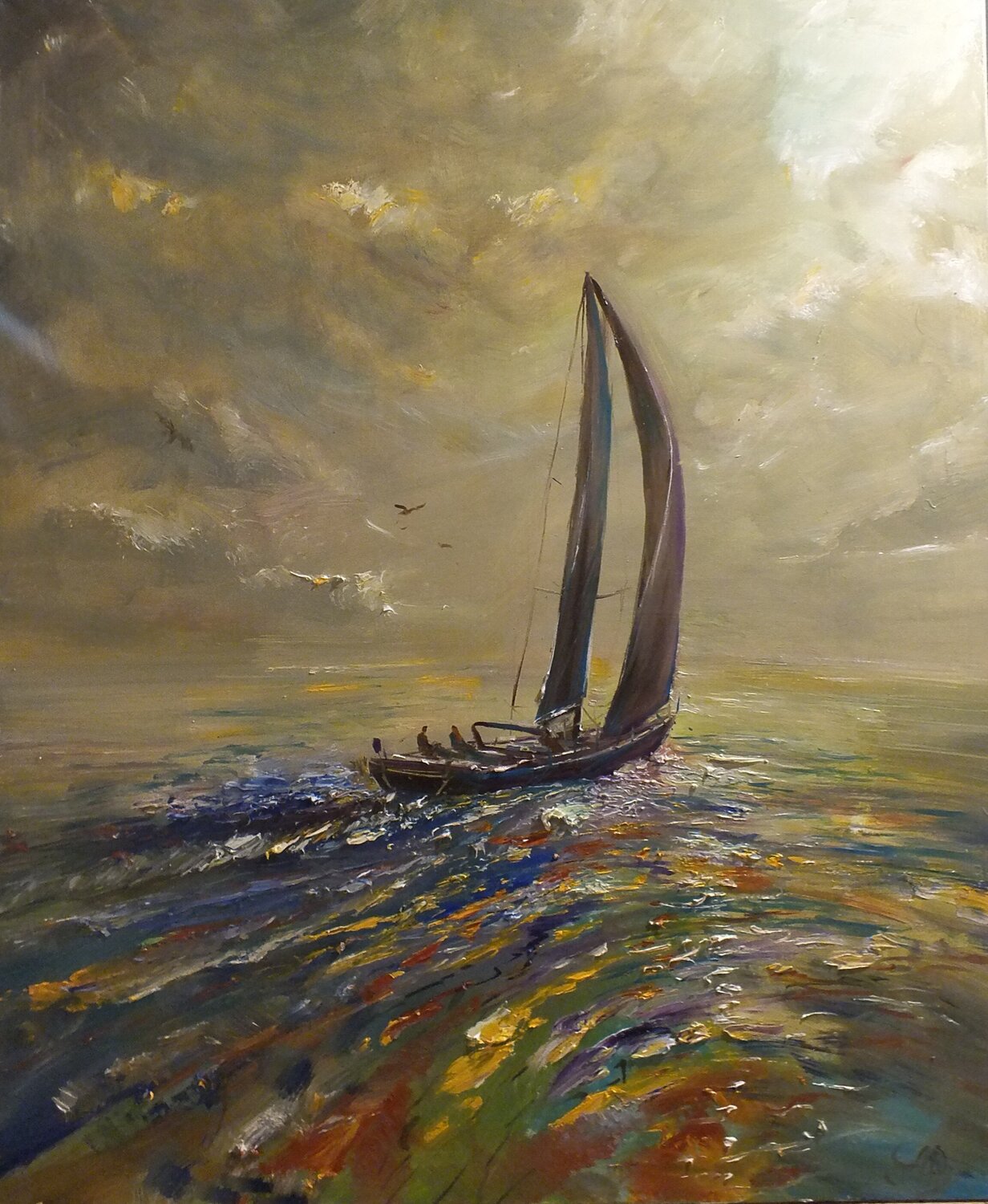 Sailing Artem Brazhnik Peinture originale à vendre