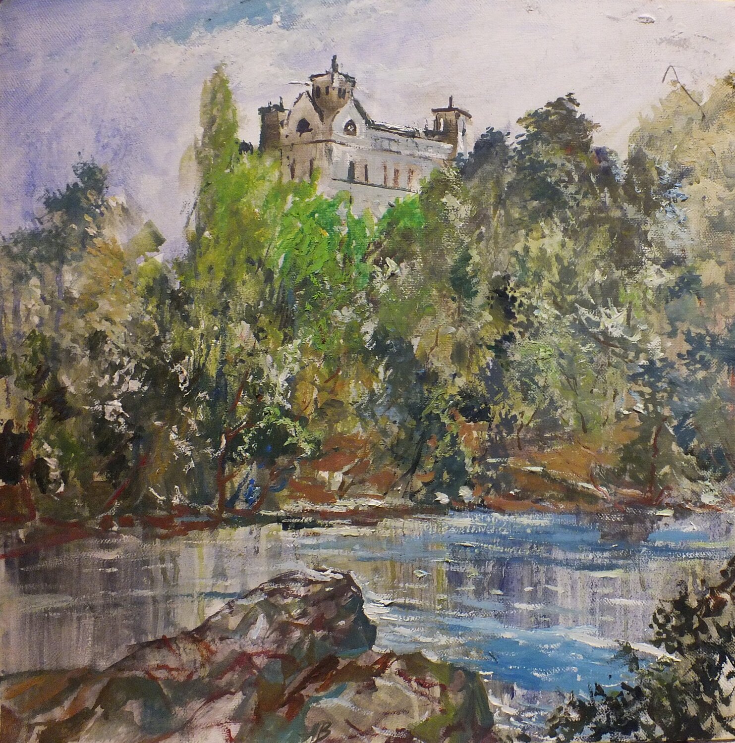 Korsun Shevchenkivskiy city Artem Brazhnik Originalgemälde zu verkaufen