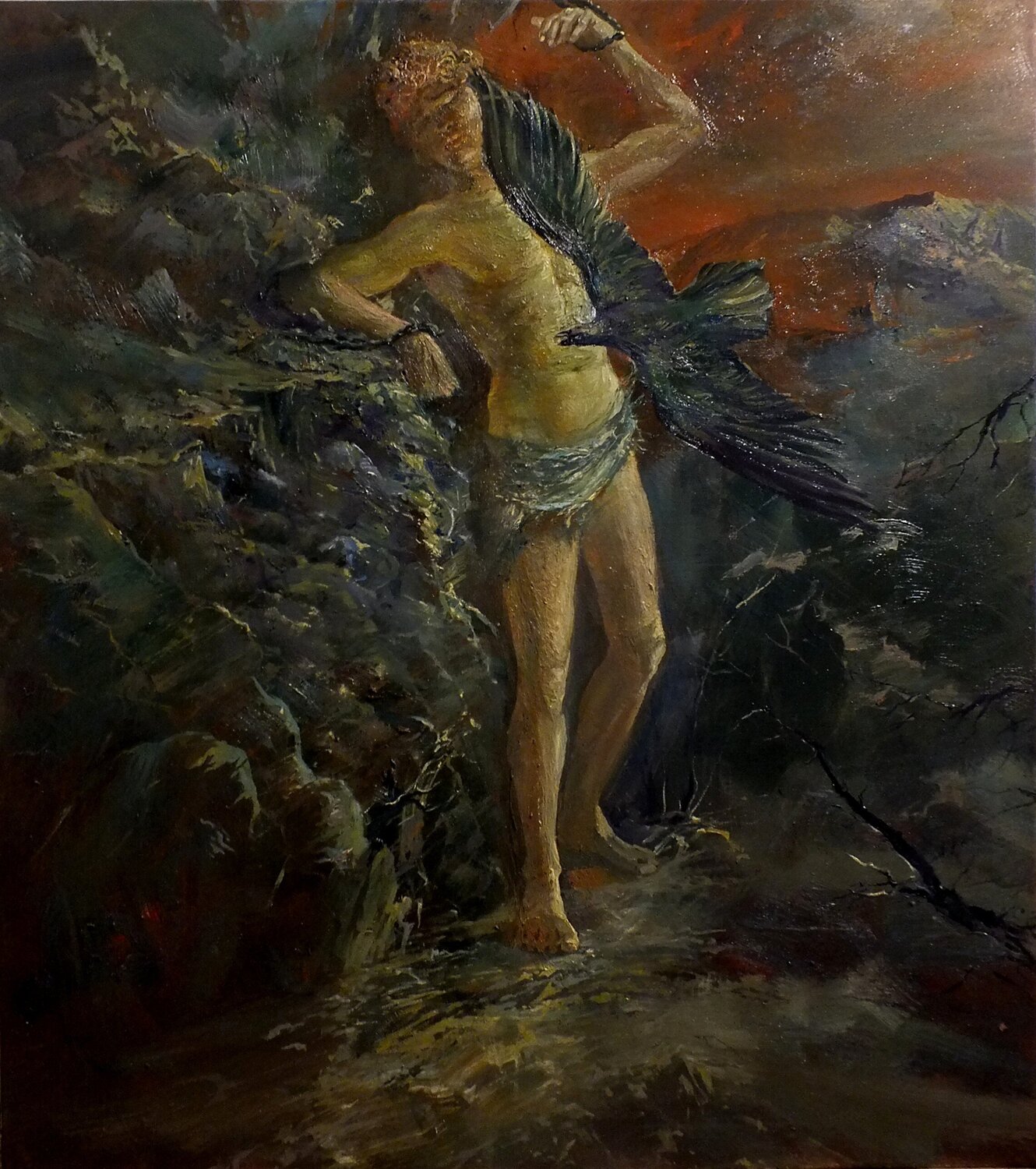 Prometheus Artem Brazhnik Dipinto originale in vendita