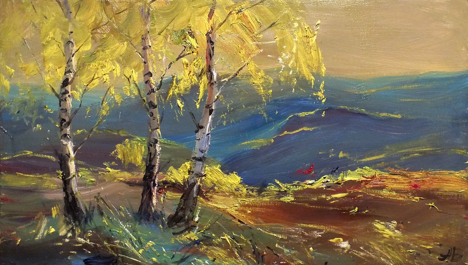 Mountains Artem Brazhnik Origineel schilderij te koop