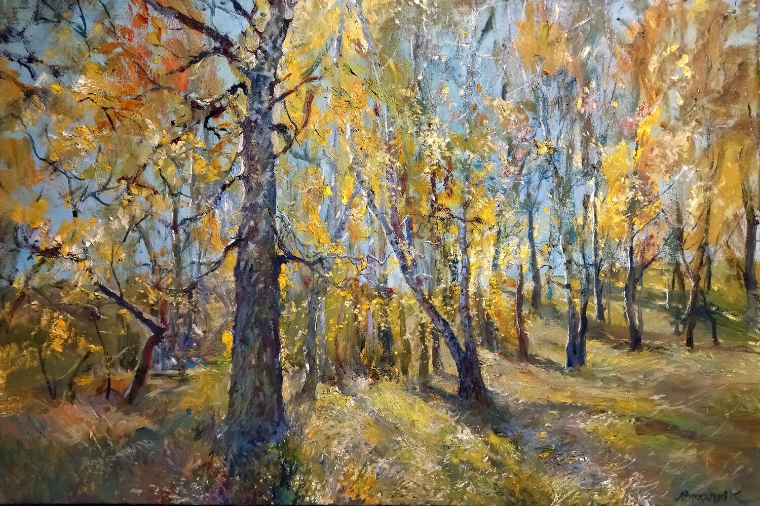 Autumn Artem Brazhnik Original painting for sale