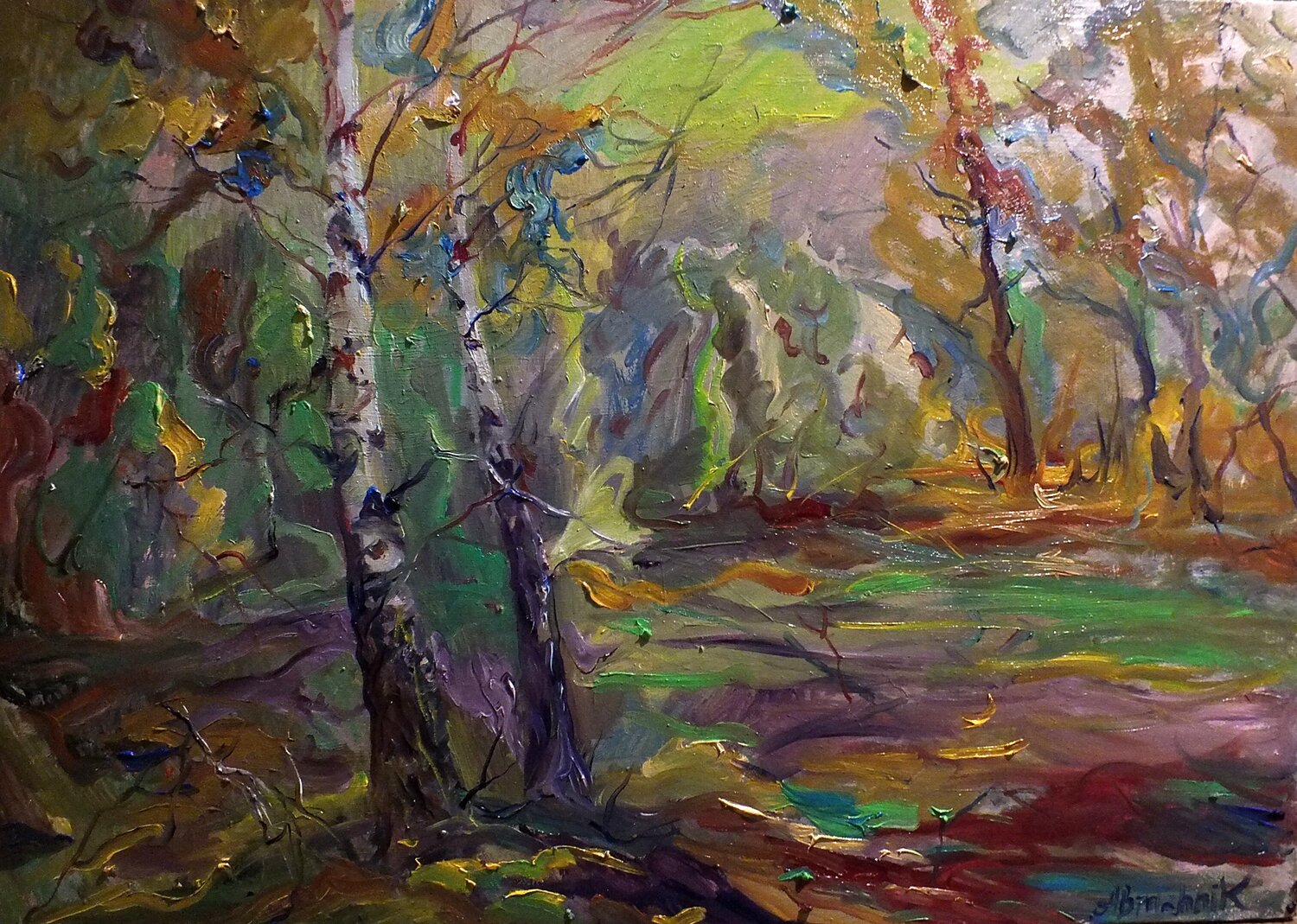 Forest Artem Brazhnik Pintura original en venta