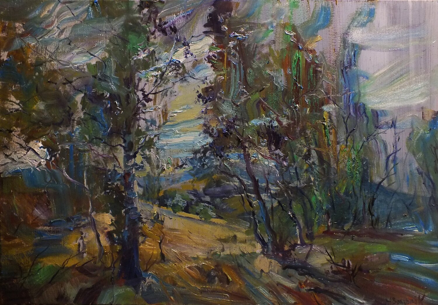 Forest Artem Brazhnik Pintura original en venta