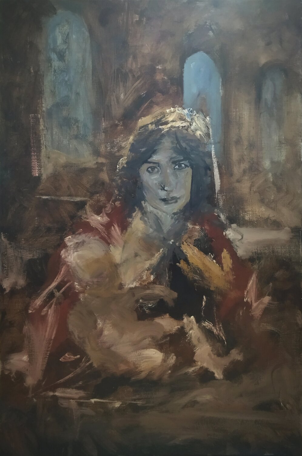 Portrait of a Woman Artem Brazhnik Originalgemälde zu verkaufen
