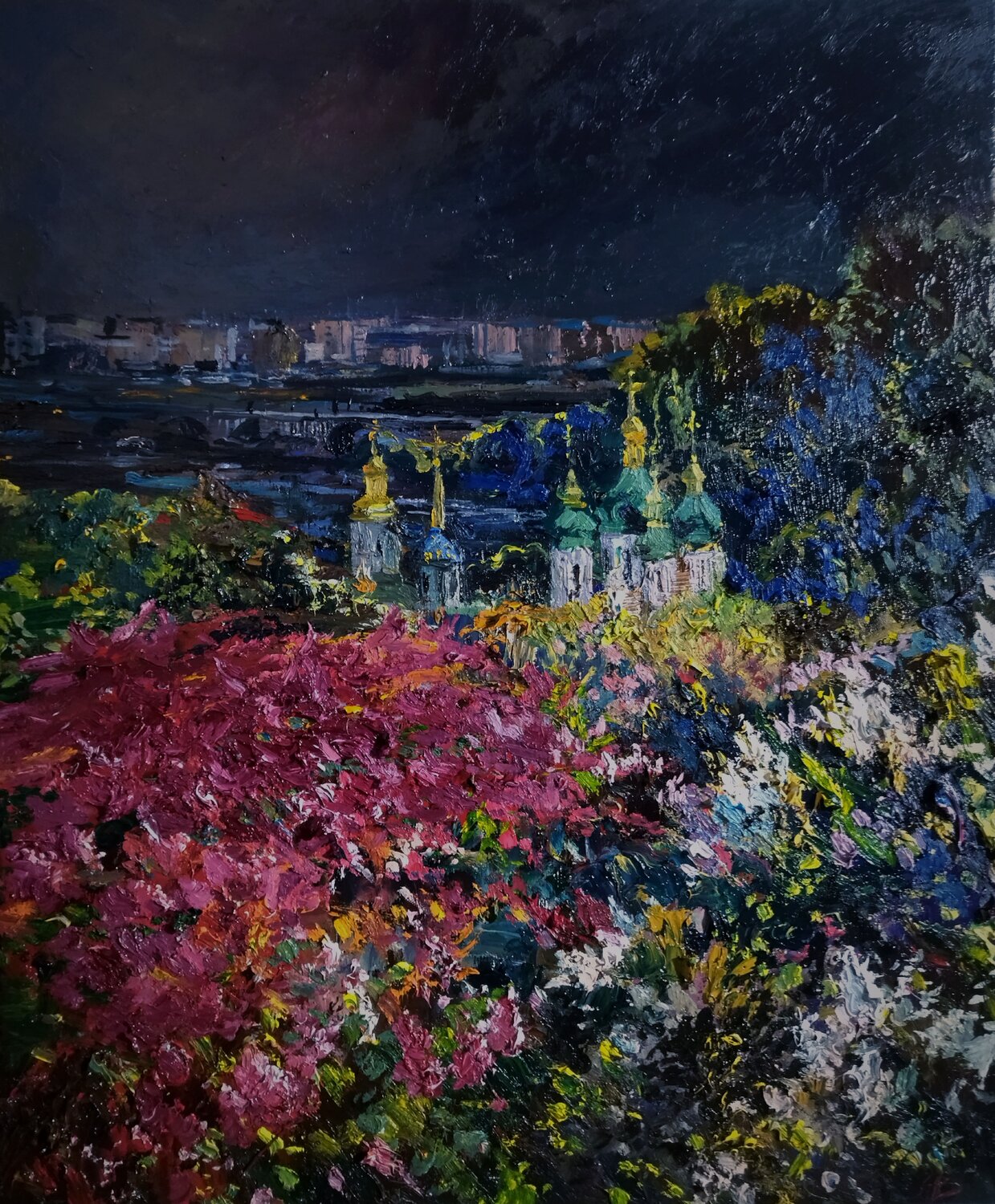 Lilac in Blossom Artem Brazhnik Original painting for sale