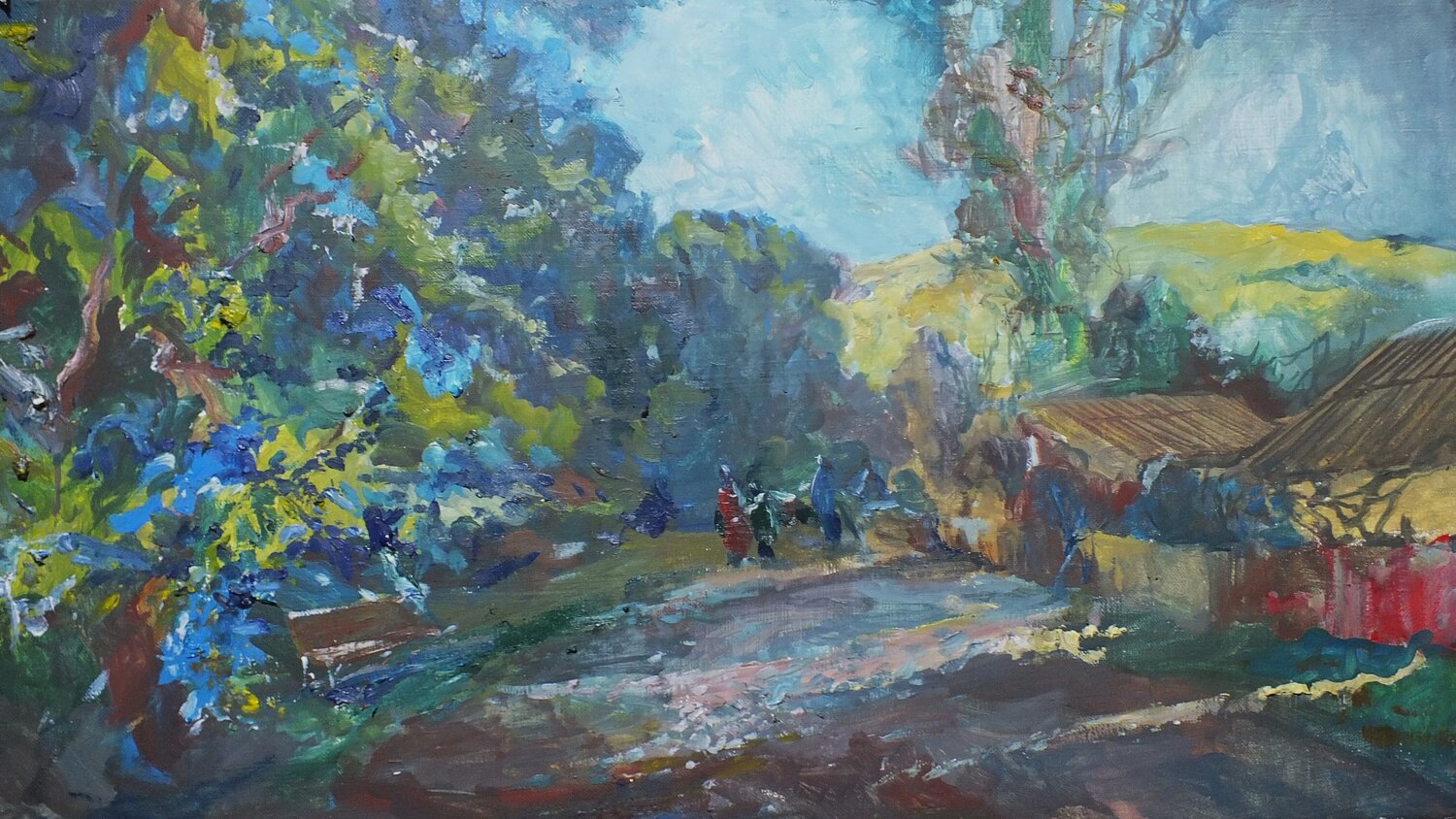 Sunny day Artem Brazhnik Original painting for sale