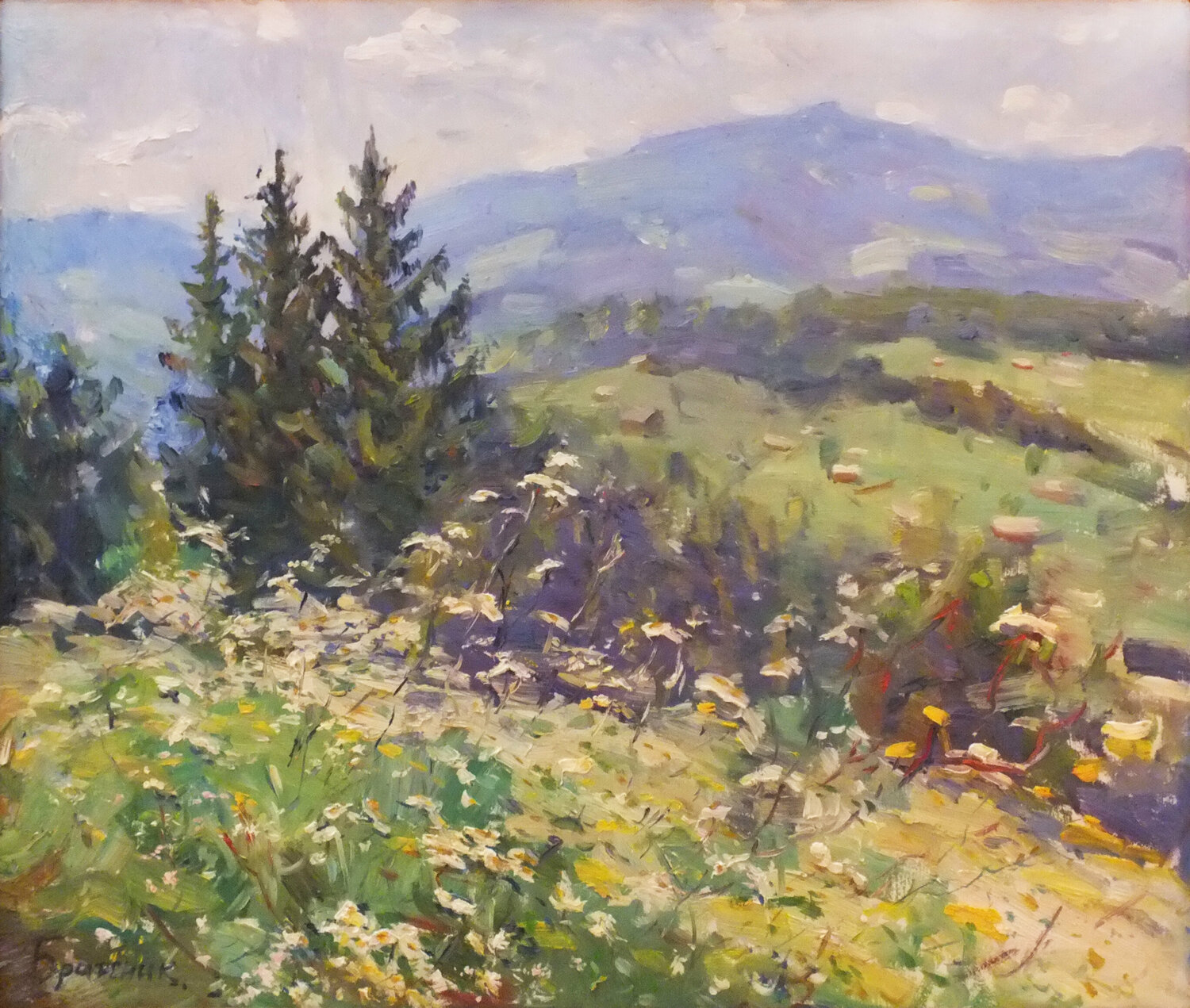 Mountains Artem Brazhnik Originalgemälde zu verkaufen