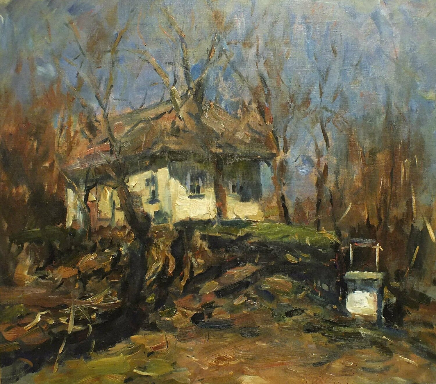 Ukrainian village Artem Brazhnik Originalgemälde zu verkaufen