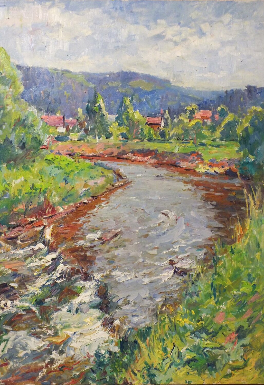 Beautiful Carpathians Artem Brazhnik Dipinto originale in vendita