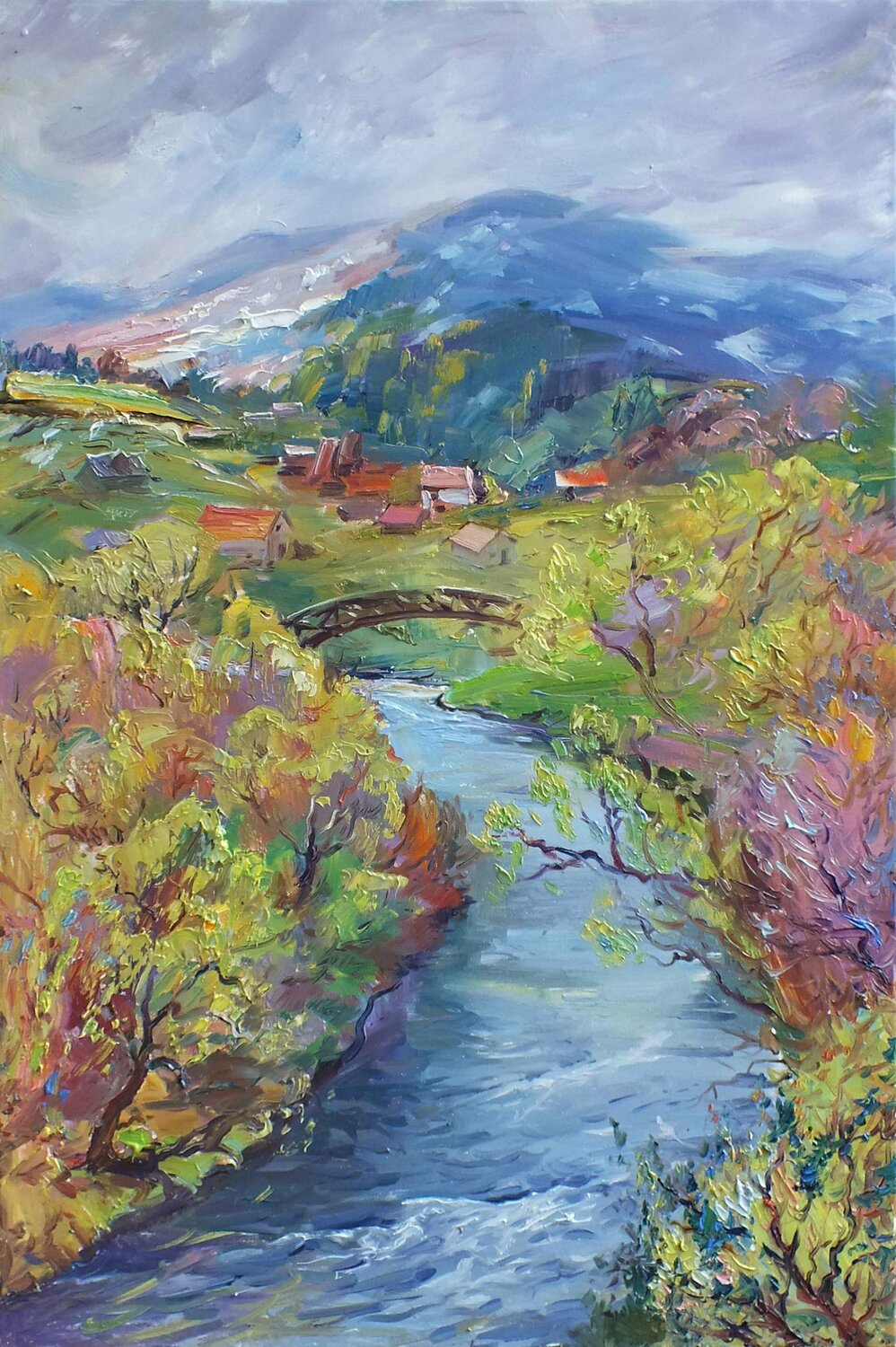 Mountains Artem Brazhnik Origineel schilderij te koop
