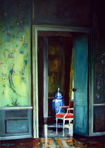Meanwhile in the castle VII van Jonker Mieke, Schilderij te koop op Singulart