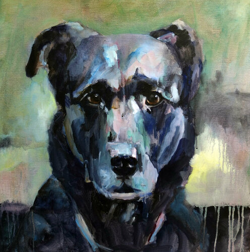 Because of the dog II von Jonker Mieke, Malerei kaufen auf Singulart