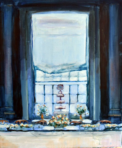 Meanwhile in the palace V van Jonker Mieke, Schilderij te koop op Singulart