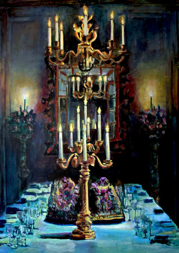 Meanwhile in the palace X van Jonker Mieke, Schilderij te koop op Singulart