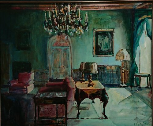 Meanwhile in the abbey VI van Jonker Mieke, Schilderij te koop op Singulart