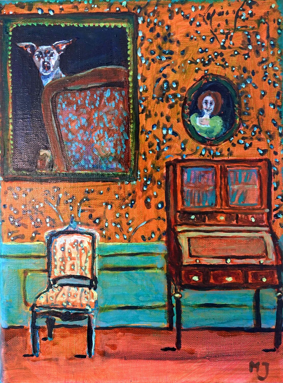 The absent presence VII Jonker Mieke Dipinto originale in vendita