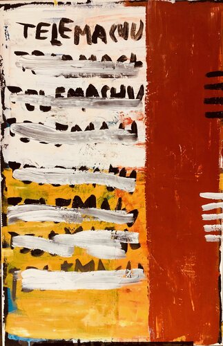 ‘Crossed mirror and razor’ by Islam-kant, Painting for Sale on Singulart